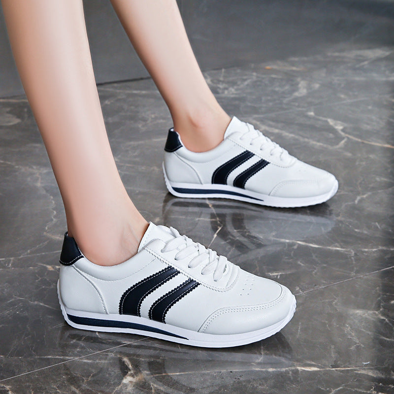 2026 Autumn New Lace-Up Casual Sports Shoes Soft-Soled Running Shoes Versatile Student Shoes Flat Non-Slip Women's Shoes