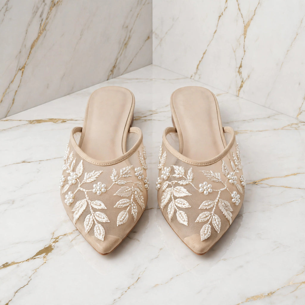 Net Glow Mules