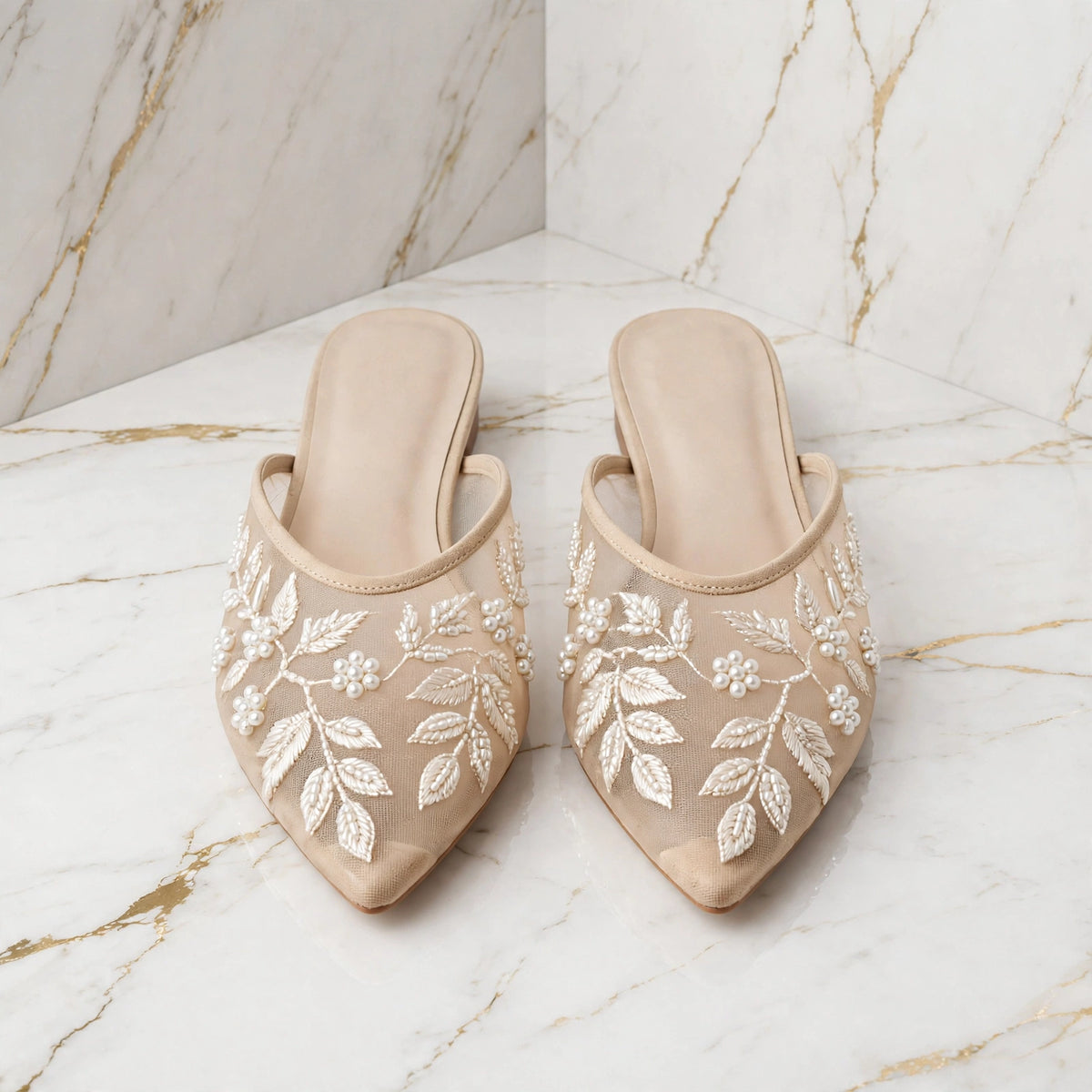 Net Glow Mules