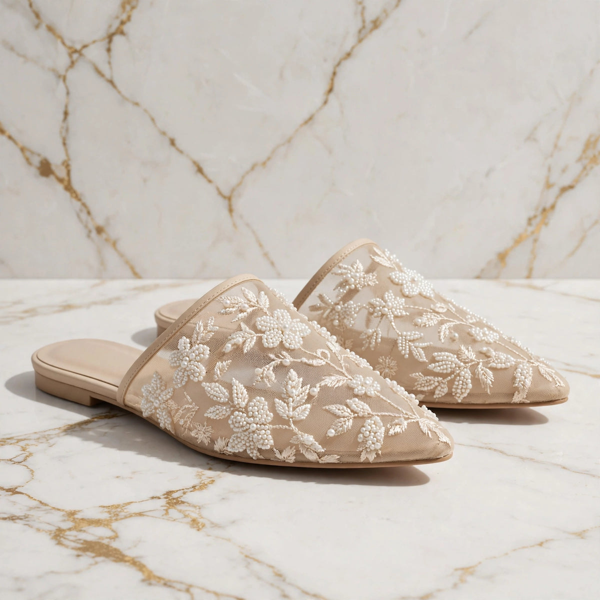 Net Glow Mules