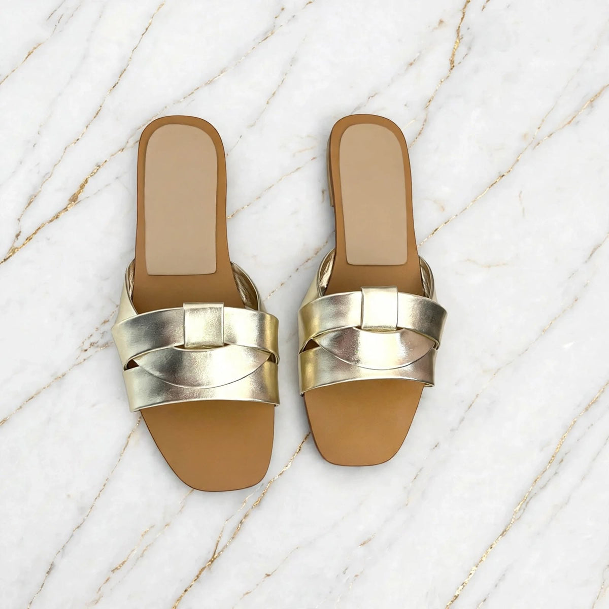 Bronze Grace Slip-Ons Flat