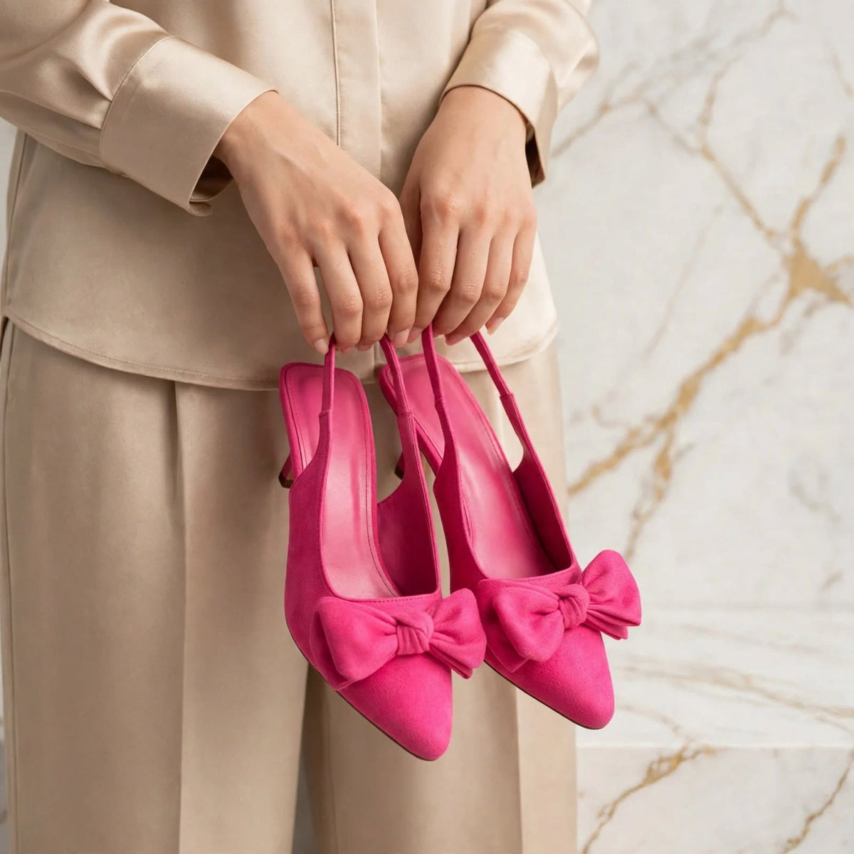 CRAVAT BOW HEELS