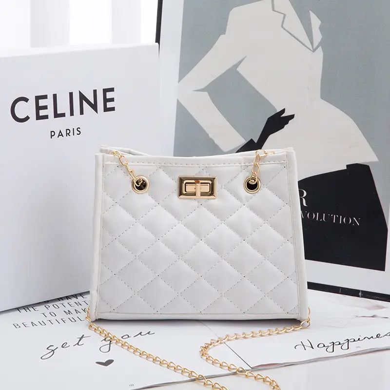 Red Quilted Chain Bag for Women 2023