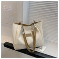 Women's Large Capacity Shoulder Tote Bag Beige