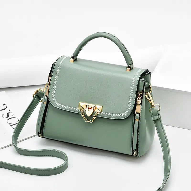 Pink Leather Shoulder Bag for Women 2021