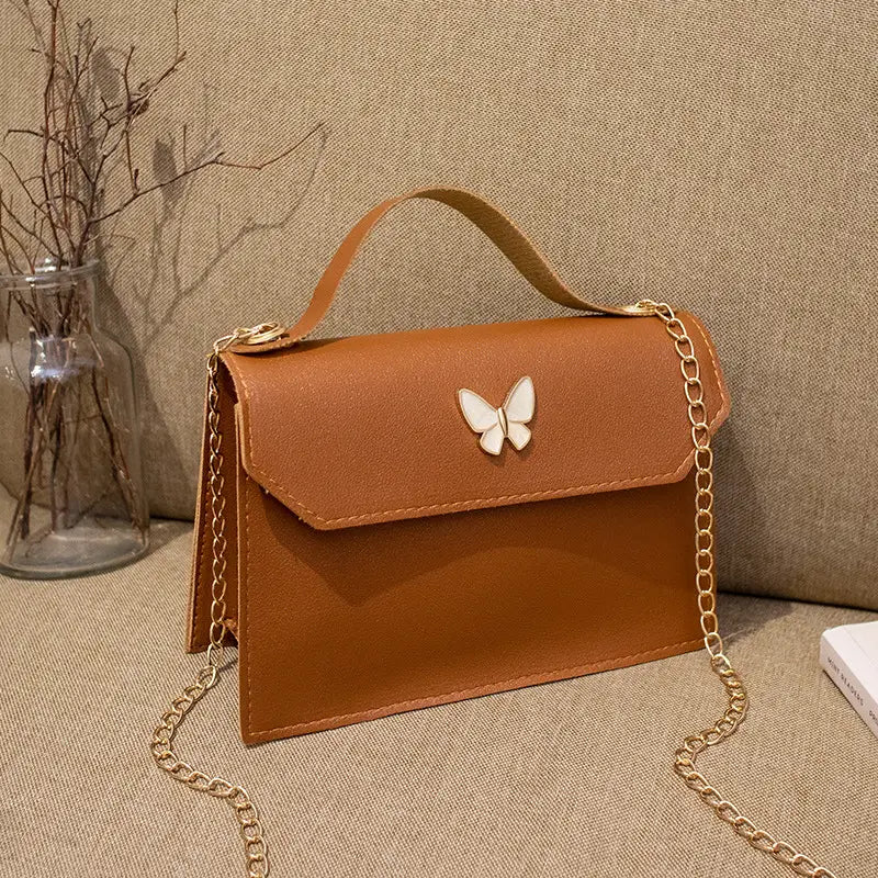 Black Butterfly Mini Shoulder Bag for Women 2022