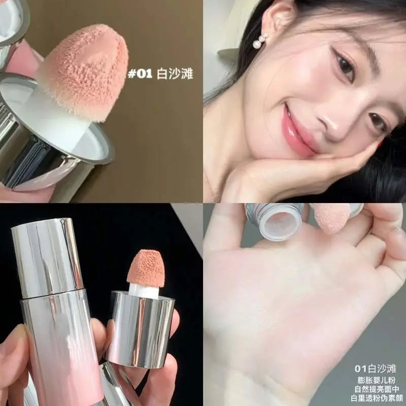 Korean Matte Blush Liquid Orange Low Saturation