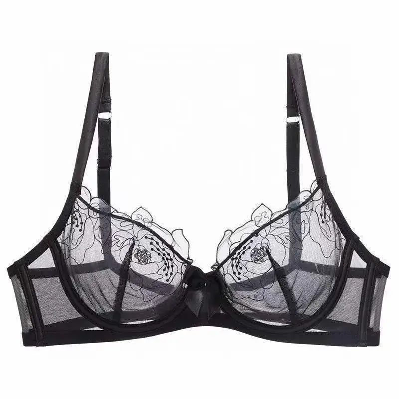 French Style Lace Bra Suit Women Sexy Big Chest Small