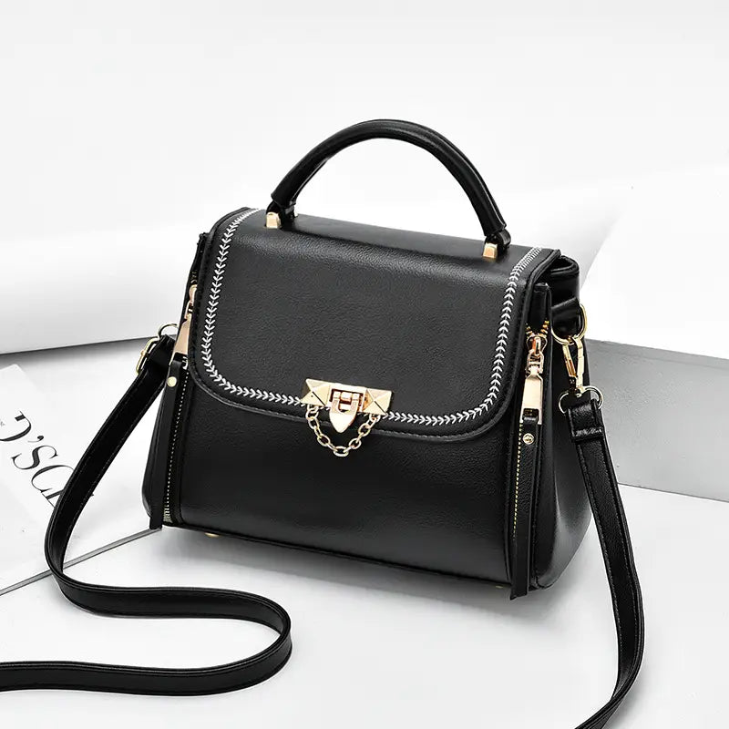 Pink Leather Shoulder Bag for Women 2021
