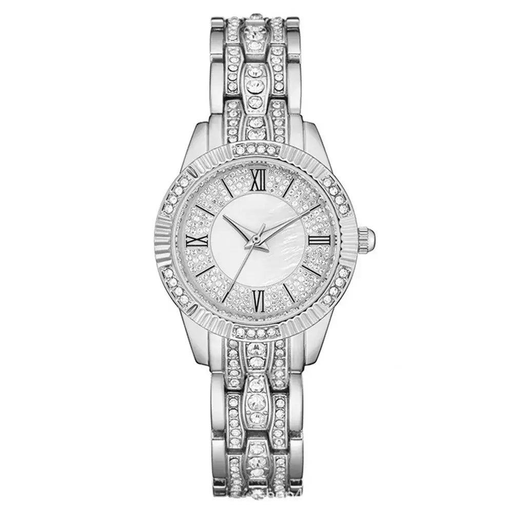 2022 Luxury Women's Watch with Rhinestone Bracelet