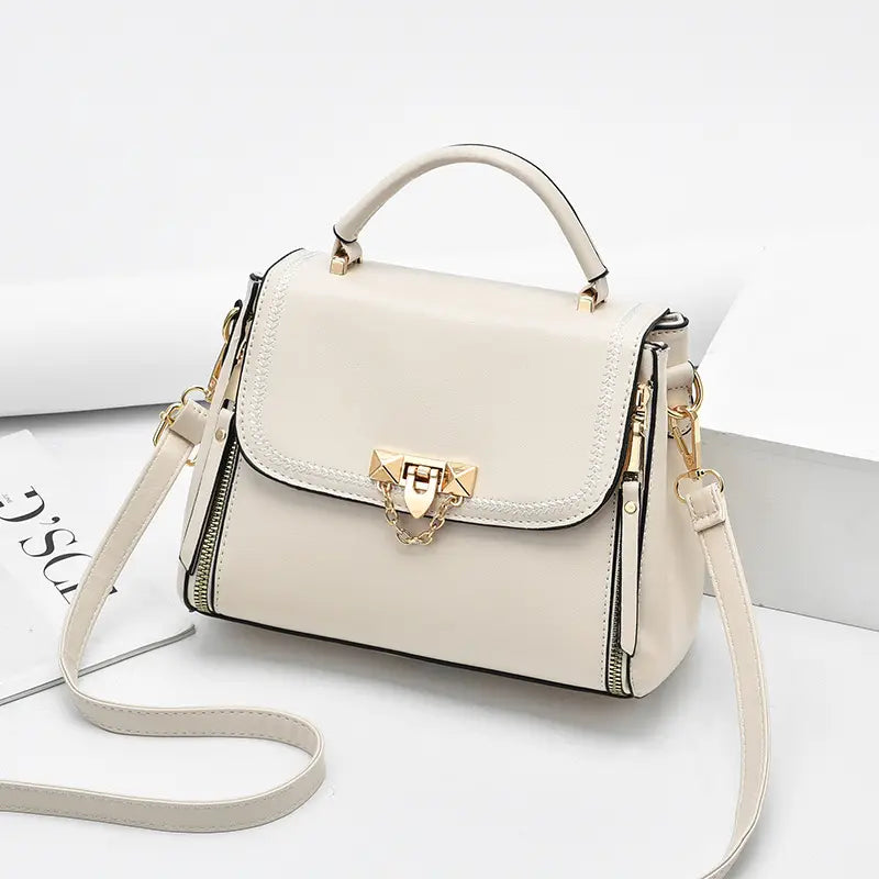 Pink Leather Shoulder Bag for Women 2021