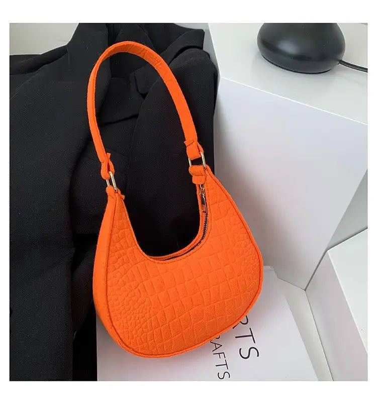Orange Korean Style Women's Shoulder Bag 2023