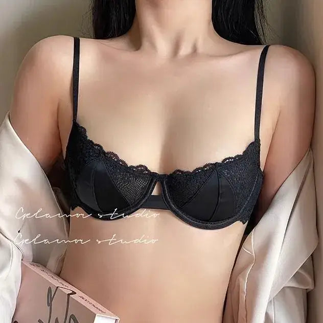 Ultra-Thin Lace Underwear for Big Chest Support