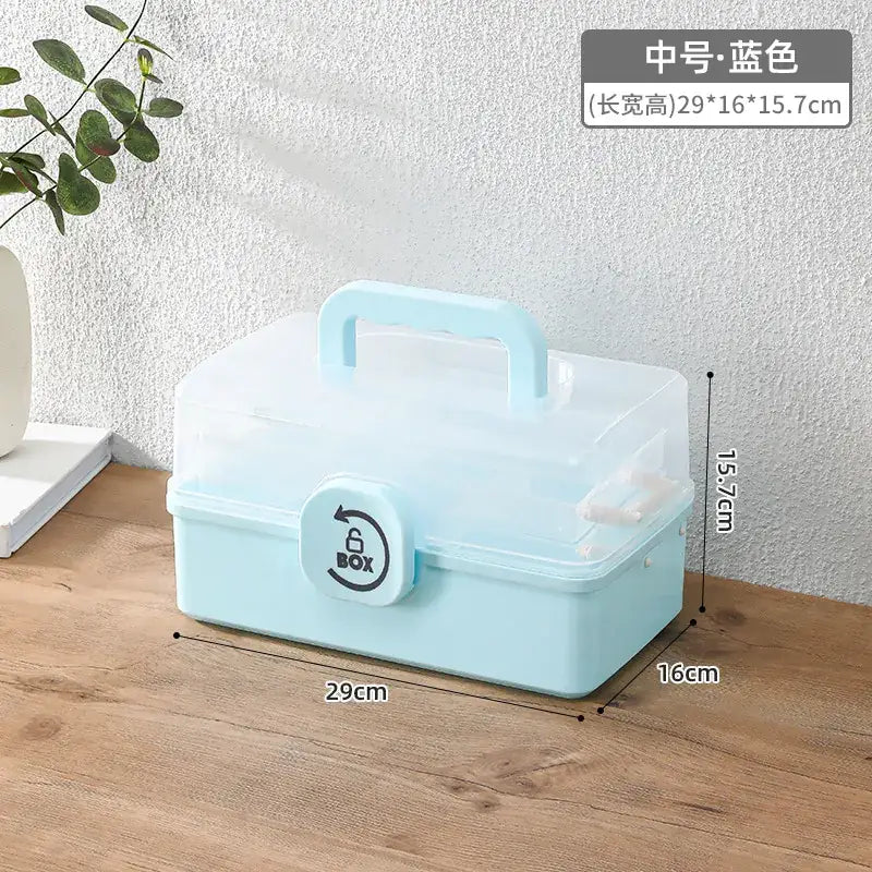 Younai Multi-Layer Medicine Storage Box White