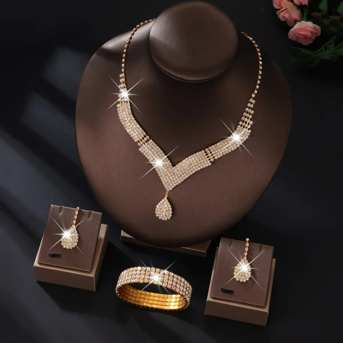 European & American Wedding Jewelry Set for Women
