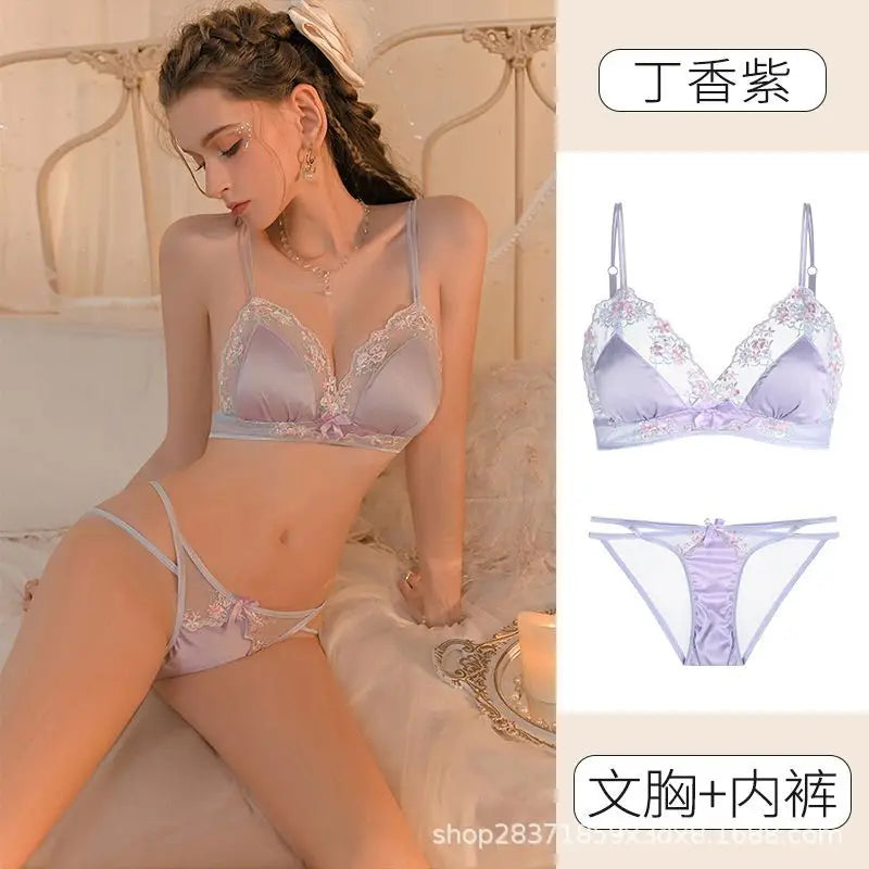Sexy Lace Bra Panties Small Chest 2025 New Chun Style