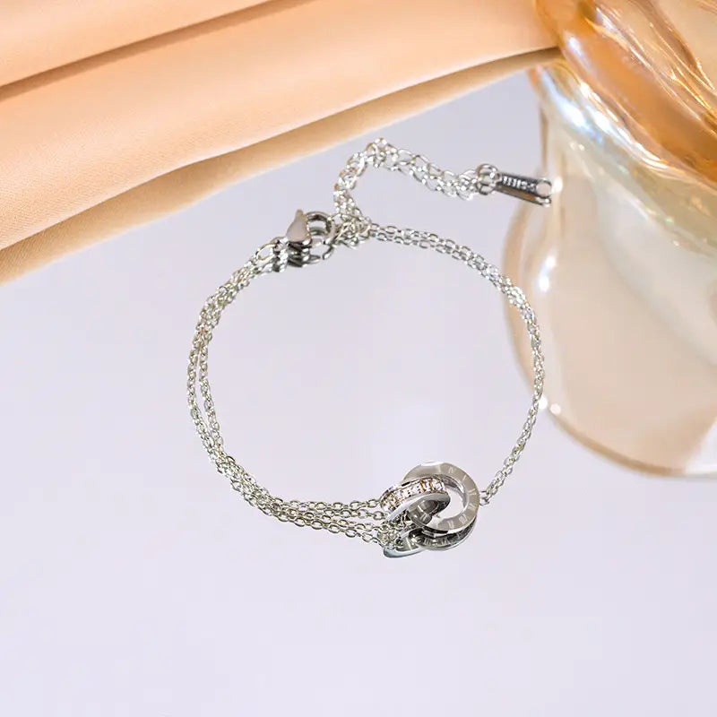 Gold Titanium Necklace Set for Women Fashion Jewelry