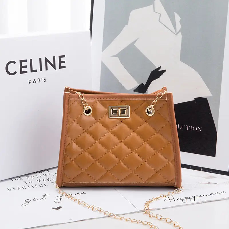 Red Quilted Chain Bag for Women 2023