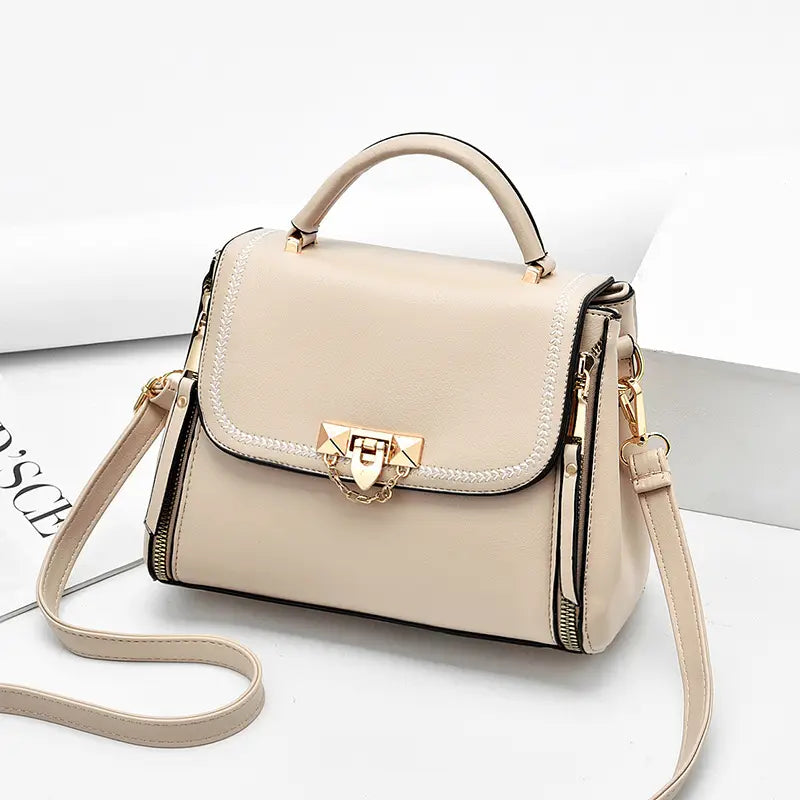 Pink Leather Shoulder Bag for Women 2021