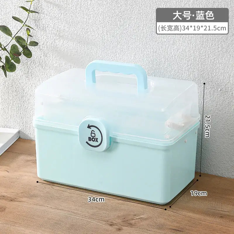 Younai Multi-Layer Medicine Storage Box White