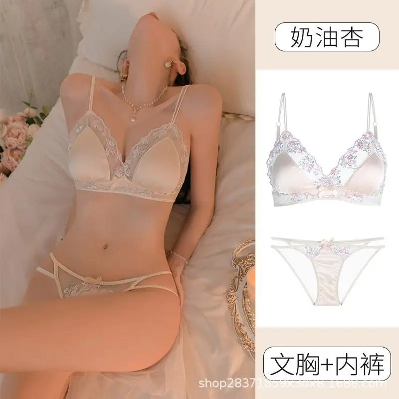 Sexy Lace Bra Panties Small Chest 2025 New Chun Style
