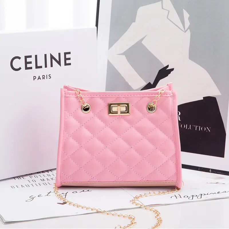Red Quilted Chain Bag for Women 2023