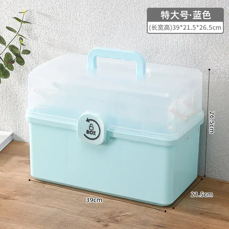 Younai Multi-Layer Medicine Storage Box White