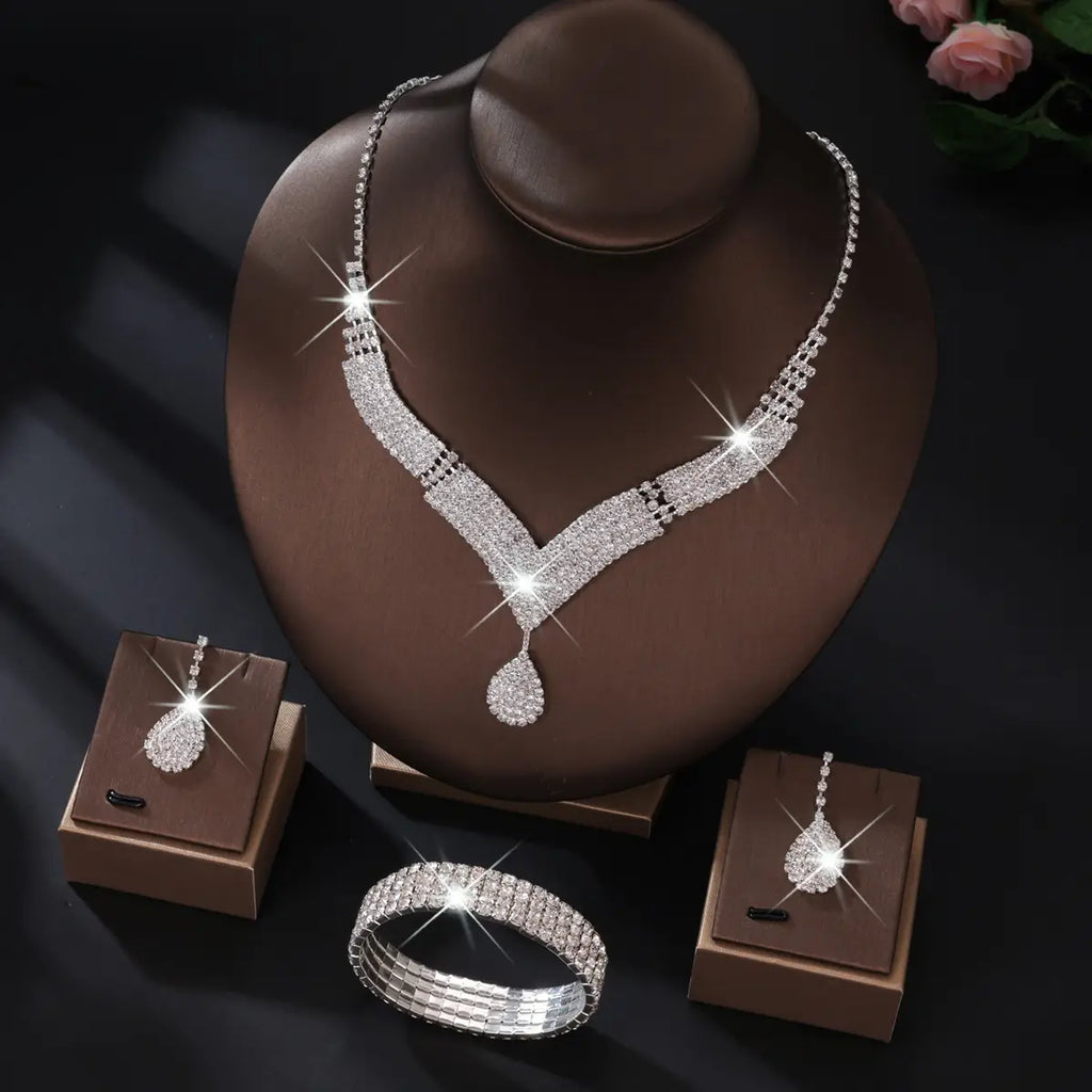 European & American Wedding Jewelry Set for Women