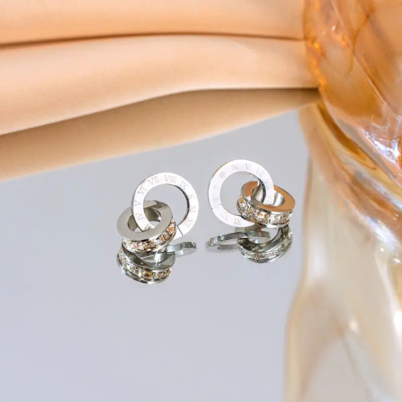 Gold Titanium Necklace Set for Women Fashion Jewelry