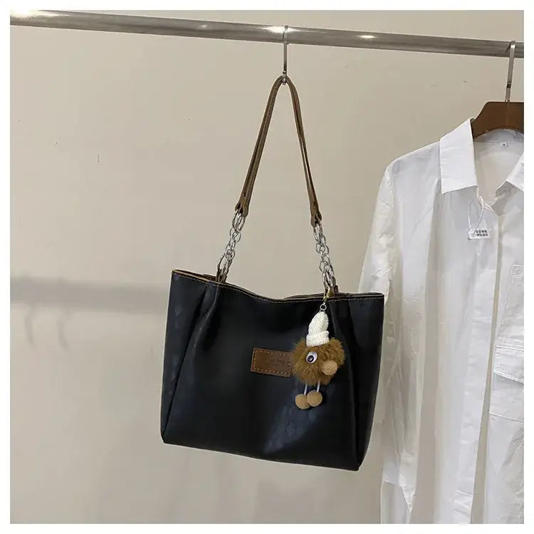 Women's Large Capacity Shoulder Tote Bag Beige